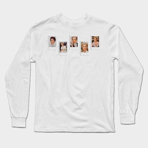 Julie Andrews Polaroids Long Sleeve T-Shirt by baranskini